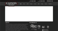 Desktop Screenshot of canyoncontracting.net